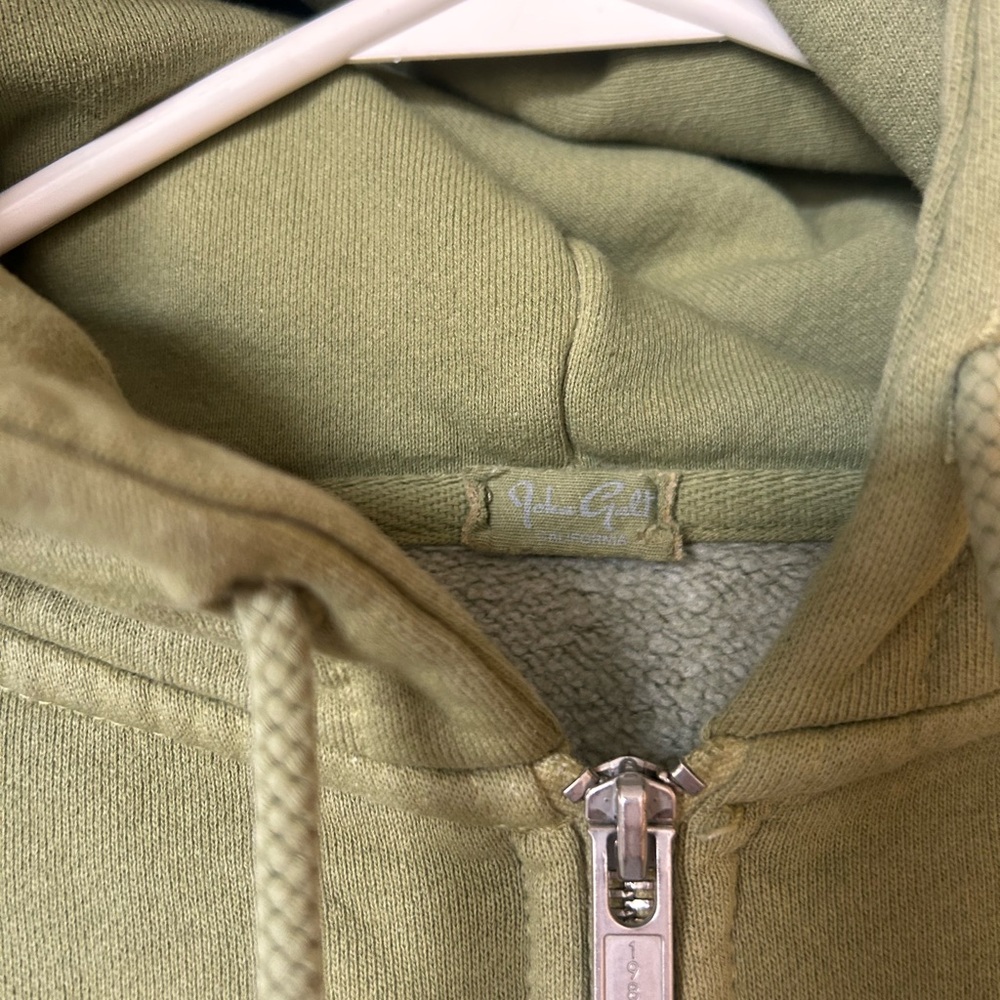 Brandy Melville olive green oversized zip-up